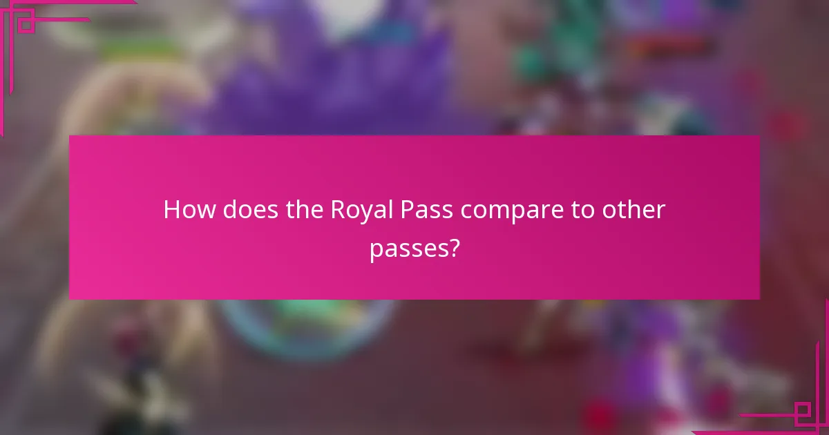 How does the Royal Pass compare to other passes?